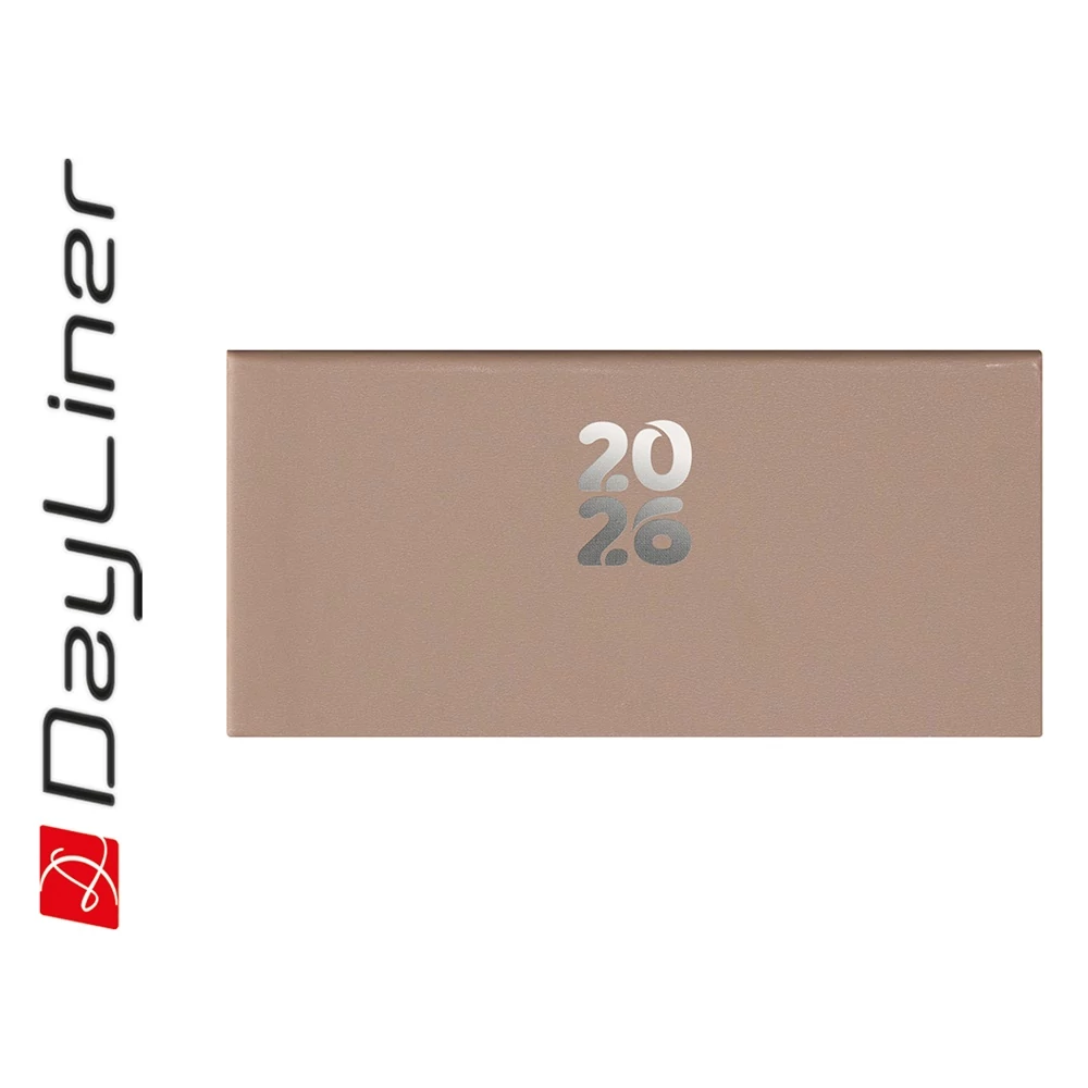 Zsebnaptár Pannon fekvő heti, fehér lapokkal natúr Dayliner 2026.